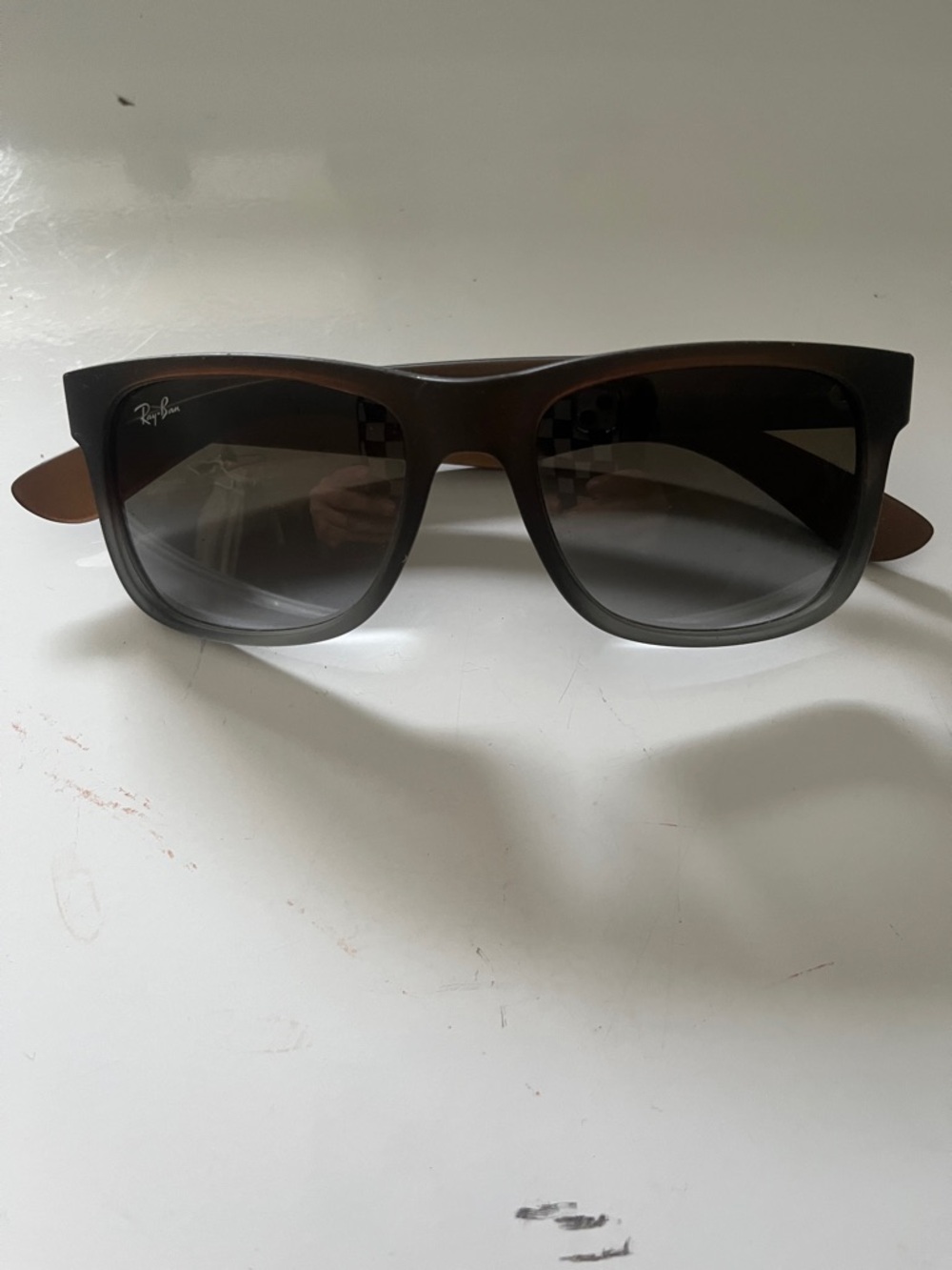 Ray-Ban Brown/gray Frame Sunglasses with Gradient Lenses